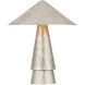 Foxton 22 inch 15 watt Warm Silver Leaf Table Lamp Portable Light