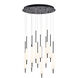 Cumberland LED 22 inch Black Chandelier Ceiling Light