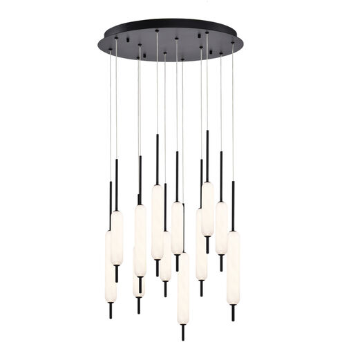 Cumberland LED 22 inch Black Chandelier Ceiling Light