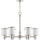 Middlebush 6 Light 28 inch Brushed Nickel Chandelier Ceiling Light