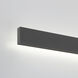 Enso LED 4.5 inch Textured Black Outdoor Wall