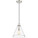 Harper 1 Light 11.5 inch Polished Nickel Pendant Ceiling Light
