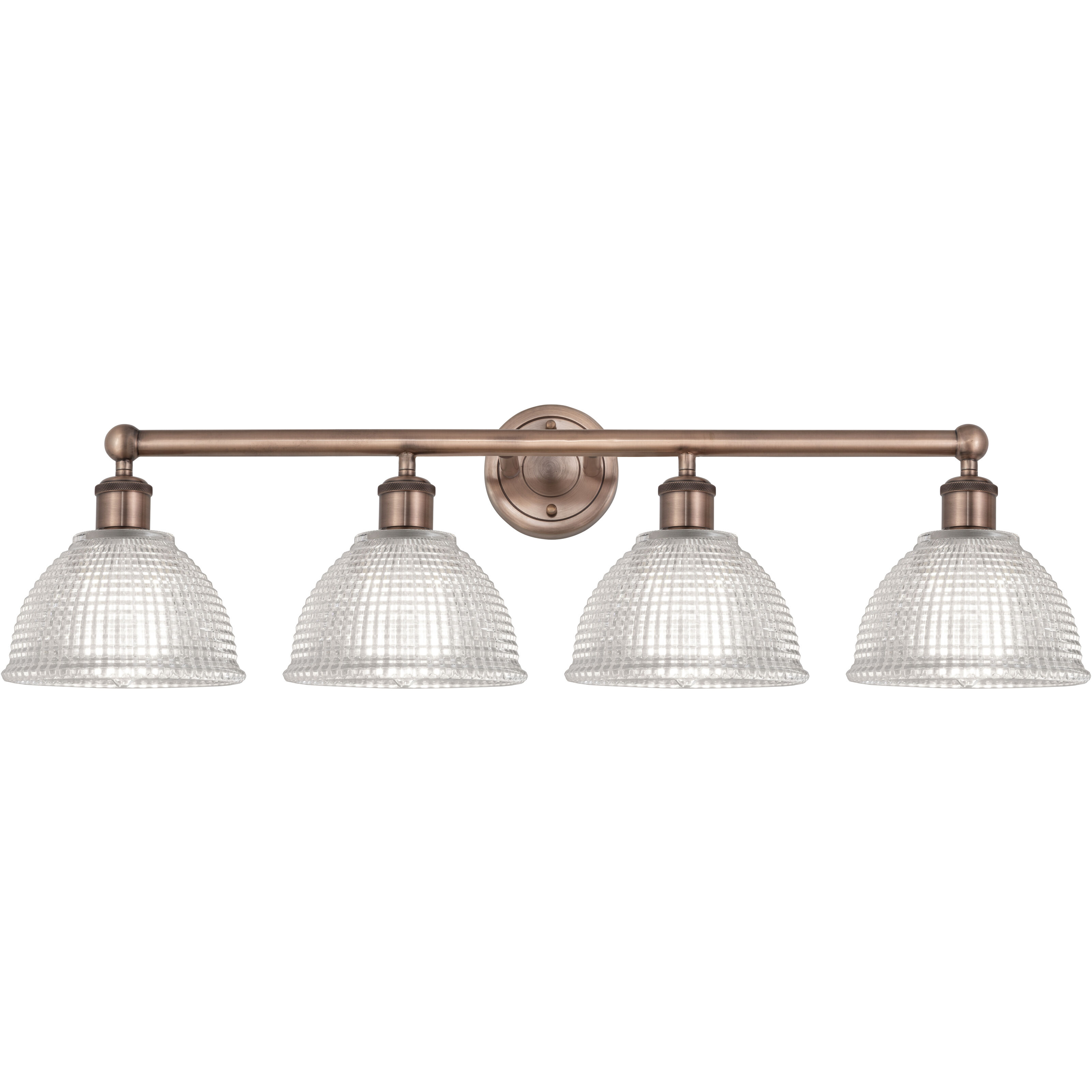 Edison Arietta 4 Light 35 inch Antique Copper Bath Vanity Light Wall Light
