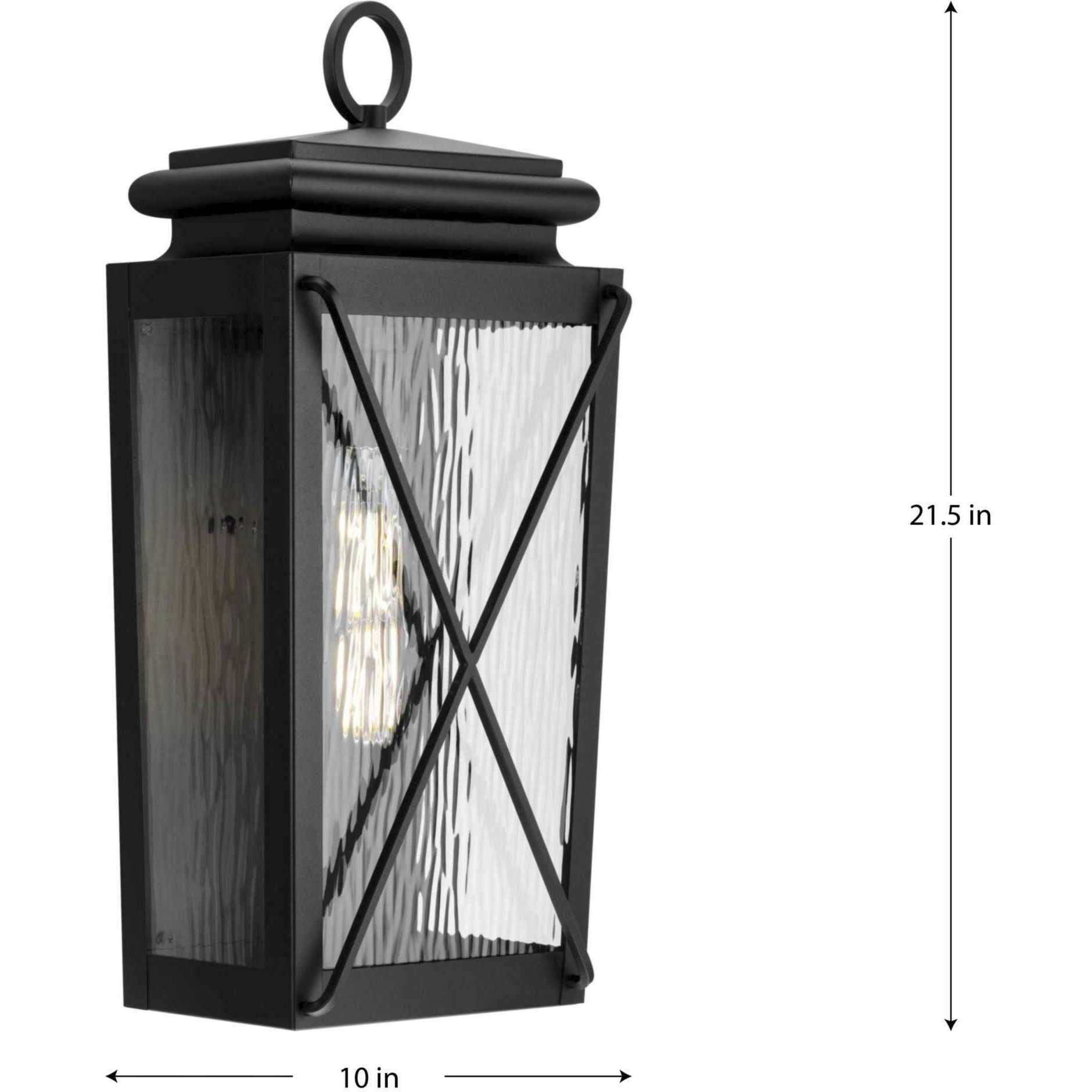 Wakeford 1 Light 21.5 inch Textured Black Wall Lantern
