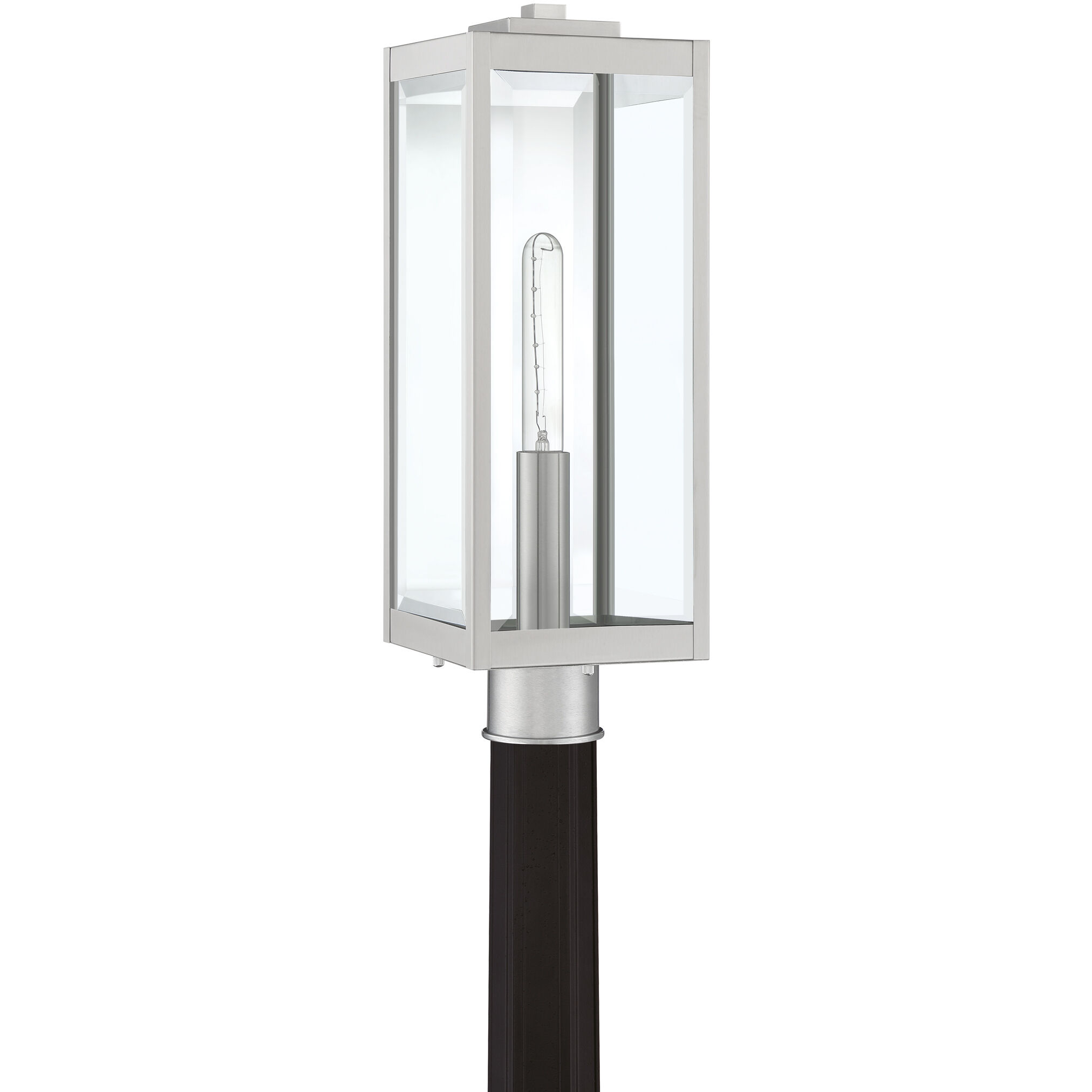 Westover 1 Light 21 inch Stainless Steel Outdoor Post Lantern