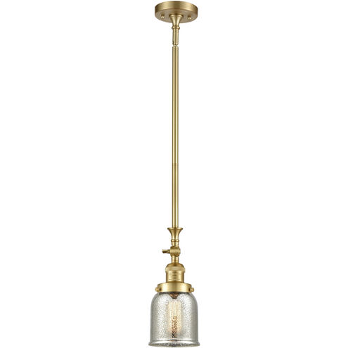 Franklin Restoration Bell 1 Light 5 inch Satin Gold Mini Pendant Ceiling Light in Incandescent, Silver Plated Mercury, Franklin Restoration