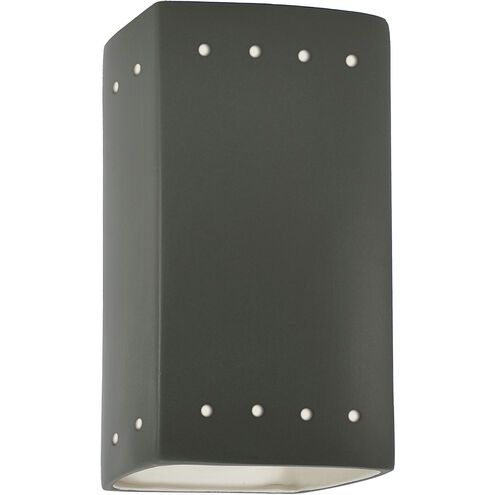 Ambiance LED 9.5 inch Pewter Green Outdoor Wall Sconce in 1000 Lm LED