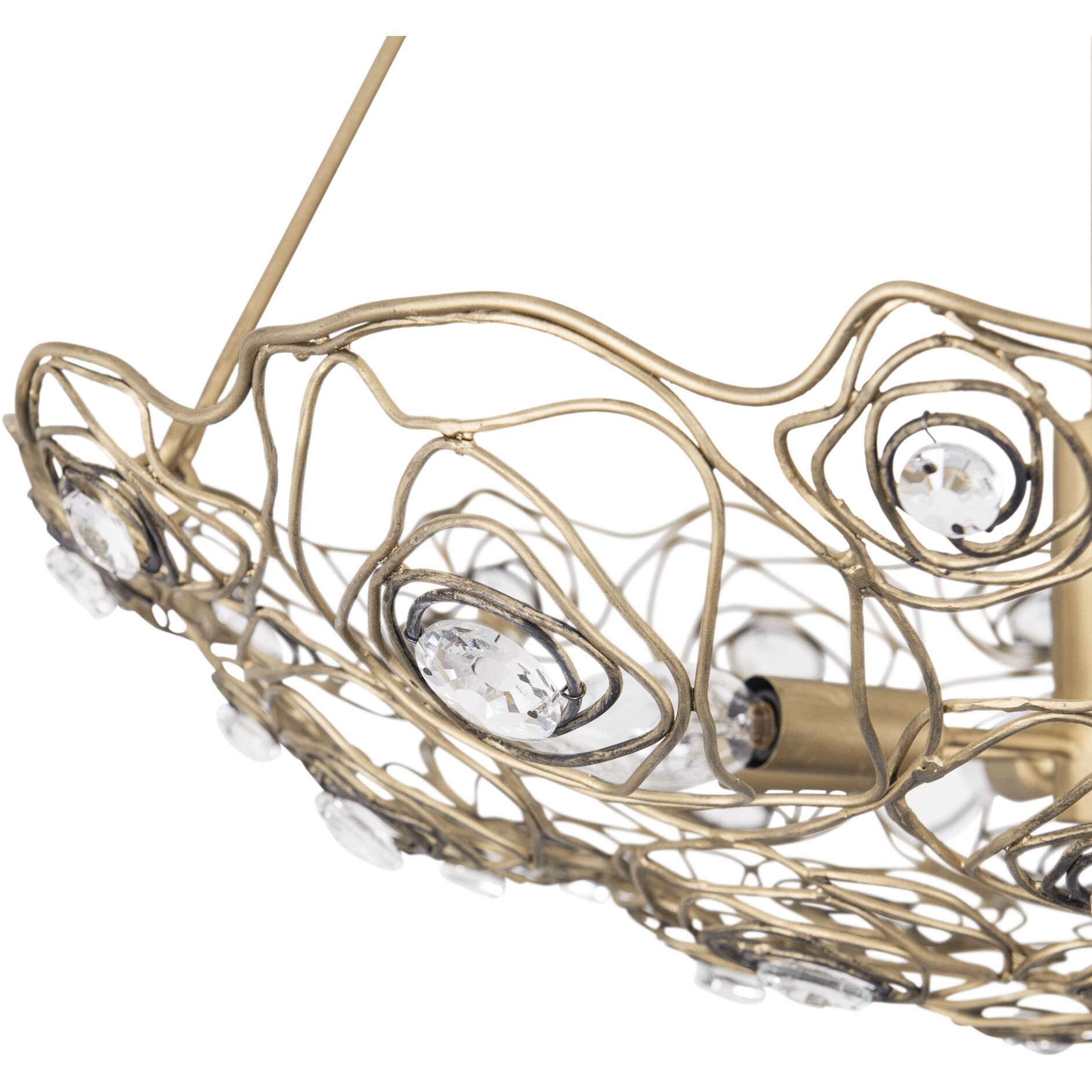 Ethereal Rose 6 Light 24 inch Havana Gold Ombre Pendant Ceiling Light