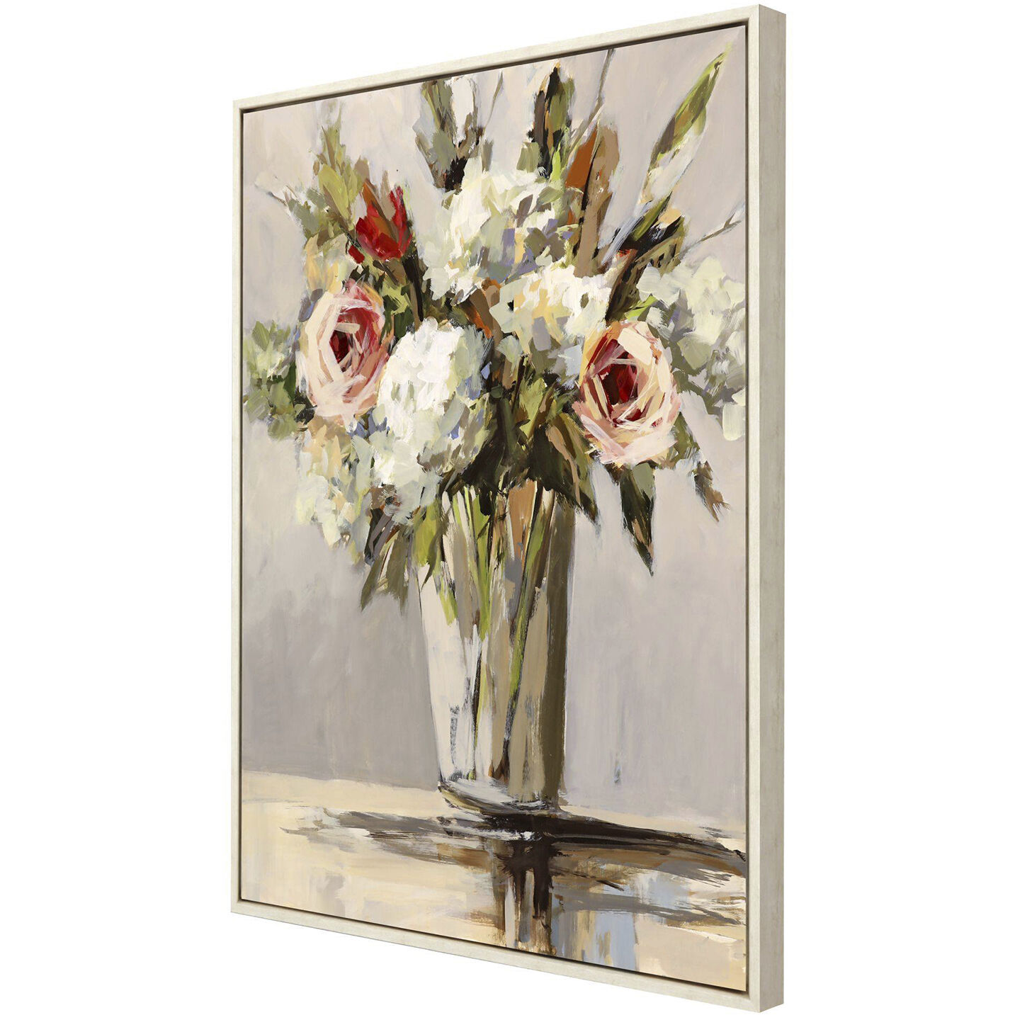 Florals Blue and Green and Multi and Pink Canvas