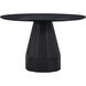 Templo 47.2 X 47.2 inch Black Dining Table, Outdoor