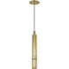 Mick De Giulio Sottile LED Natural Brass Pendant Ceiling Light, Integrated LED