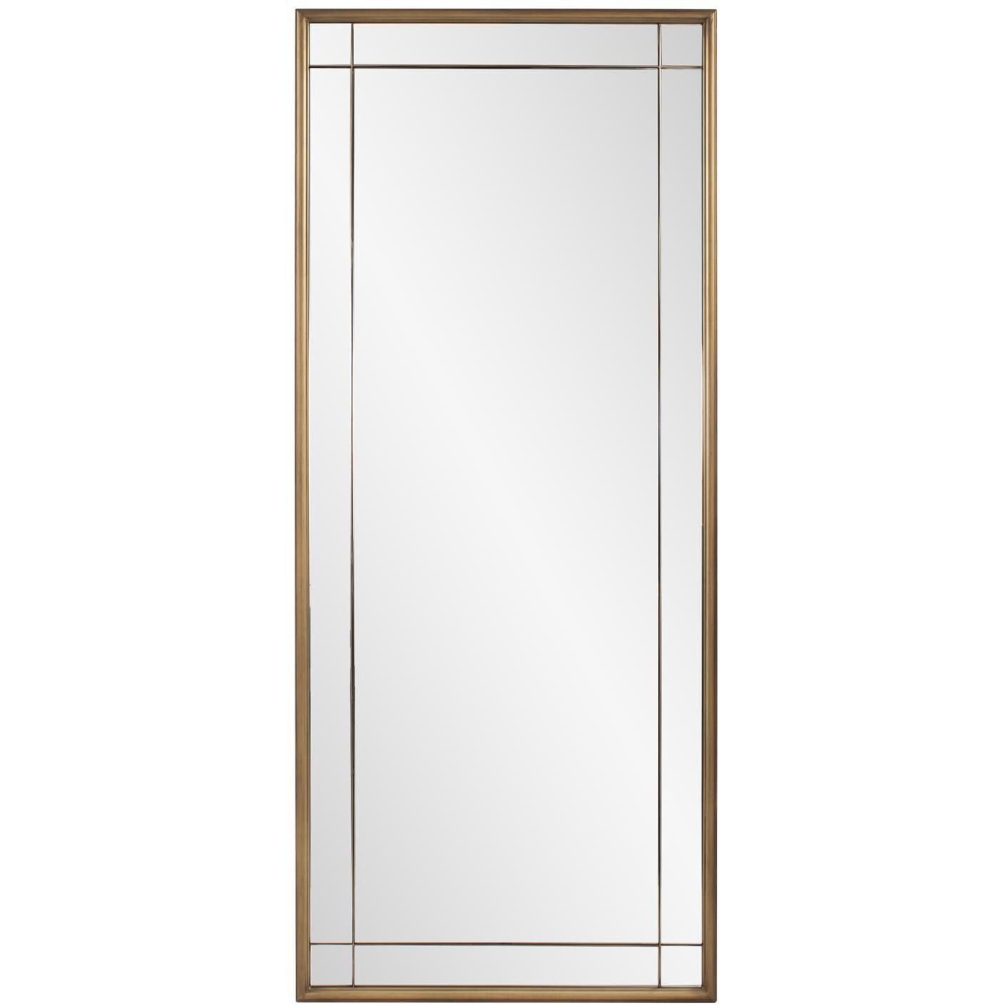 Chiverny 70 X 30 inch Antique Brass French Panel Mirror