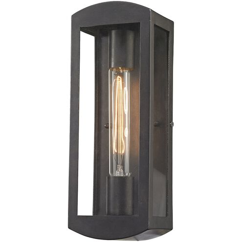 Trenton 1 Light 13 inch Blackened Bronze Outdoor Wall Sconce