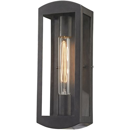 Trenton 1 Light 13 inch Blackened Bronze Outdoor Sconce