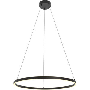 Glo LED 36 inch Black Pendant Ceiling Light