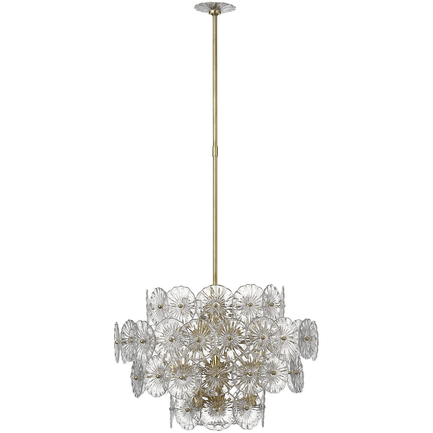 Julie Neill Gianna LED 24 inch Gild Chandelier Ceiling Light
