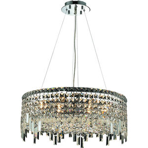 Maxime 12 Light 24 inch Chrome Dining Chandelier Ceiling Light in Royal Cut