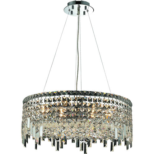 Maxime 12 Light 24 inch Chrome Dining Chandelier Ceiling Light in Royal Cut