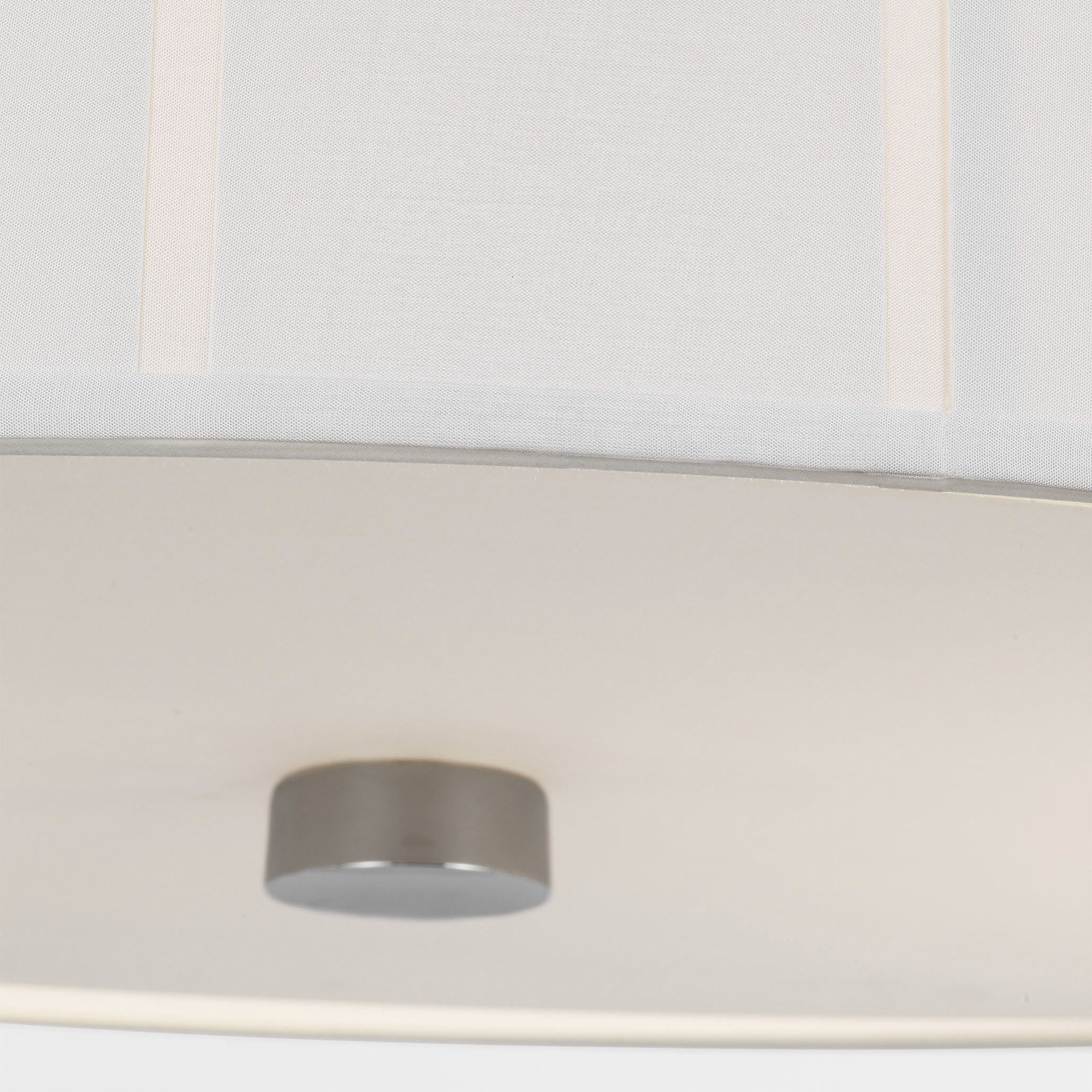 Barbara Barry Perfect Pleat 4 Light 36 inch Polished Nickel Oval Hanging Shade Ceiling Light