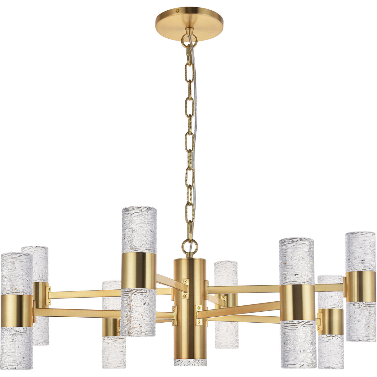 Vega LED 32 inch Gold Pendant Ceiling Light
