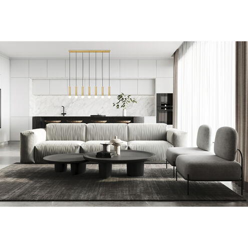 Stari Linear Chandelier Ceiling Light in Modern Gold