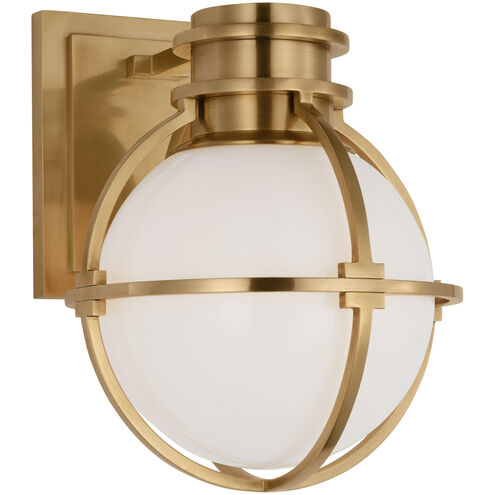 Chapman & Myers Gracie LED 6.5 inch Antique-Burnished Brass Single Sconce Wall Light