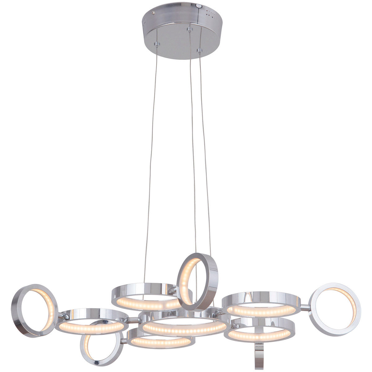 Mira LED 27.75 inch Chrome Chandelier Ceiling Light