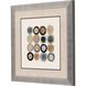 Abstract Collection Elegant Contemporary In Brushed Silver With Black Lip Framed Art