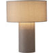 Moonlight 20 inch 14 watt Gray Table Lamp Portable Light