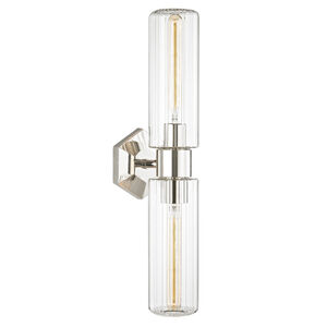 Roebling 2 Light Polished Nickel Wall Sconce Wall Light