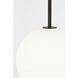 Richard June Sorelle 1 Light 12 inch Aged Iron Pendant Ceiling Light in LED