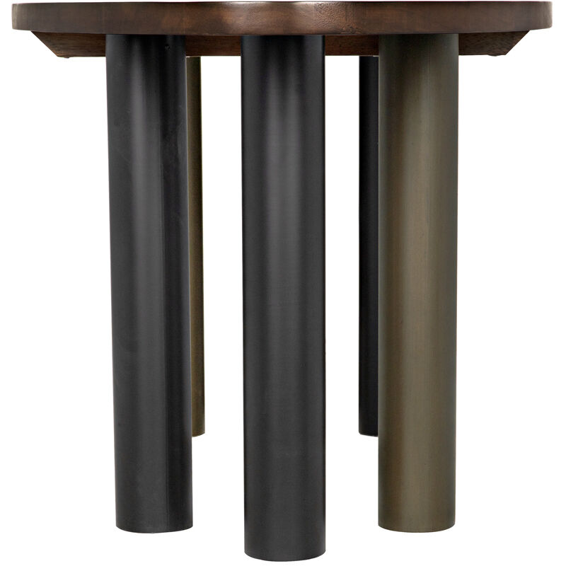 Journal 79 X 32 inch Dark Walnut Dining Table, Oval