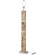 Cahill 63 inch 9 watt Natural Burl with Polished Nickel Floor Lamp Portable Light
