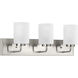 Merry 3 Light 24 inch Brushed Nickel Bath Vanity Light Wall Light