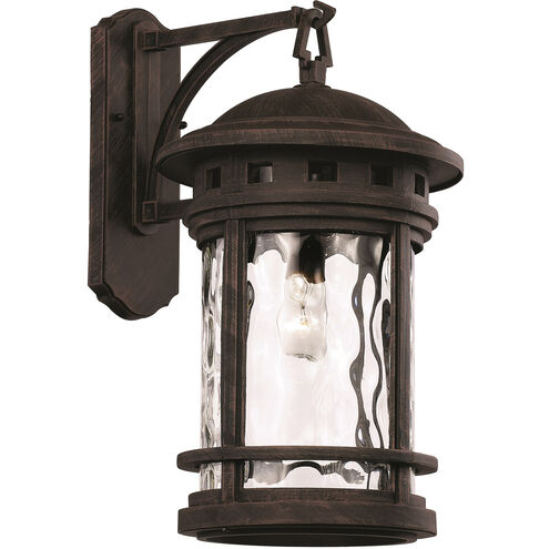 Boardwalk 1 Light 20 inch Rust Outdoor Wall Lantern