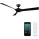 Torque 58 inch Matte Black Downrod Ceiling Fan