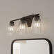 Rossmoor 3 Light 20.5 inch Matte Black Vanity Light Wall Light, Medium