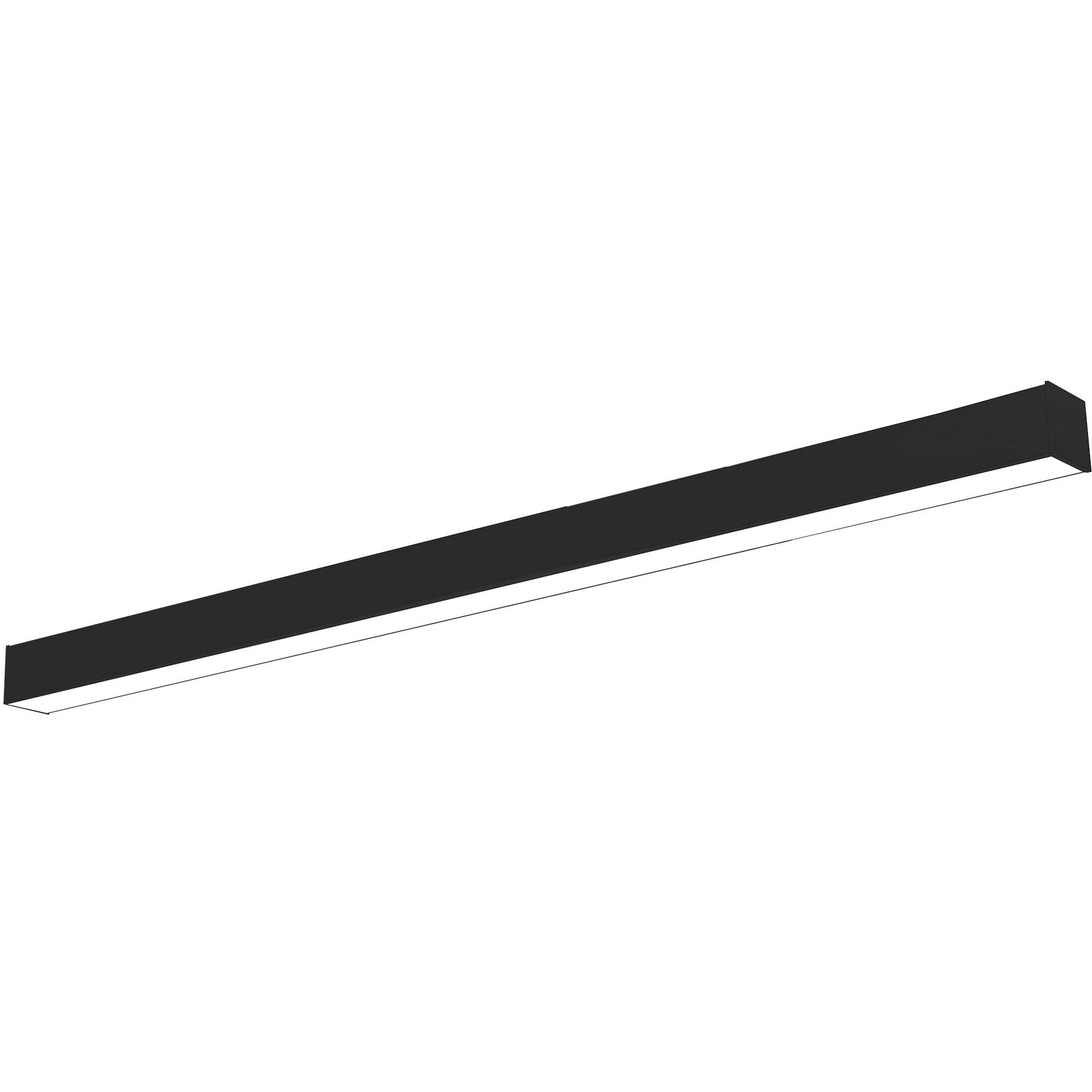 L-Line 2.5 inch Black LED Direct Linear Ceiling Light, Selectable Lumens, Selectable CCT