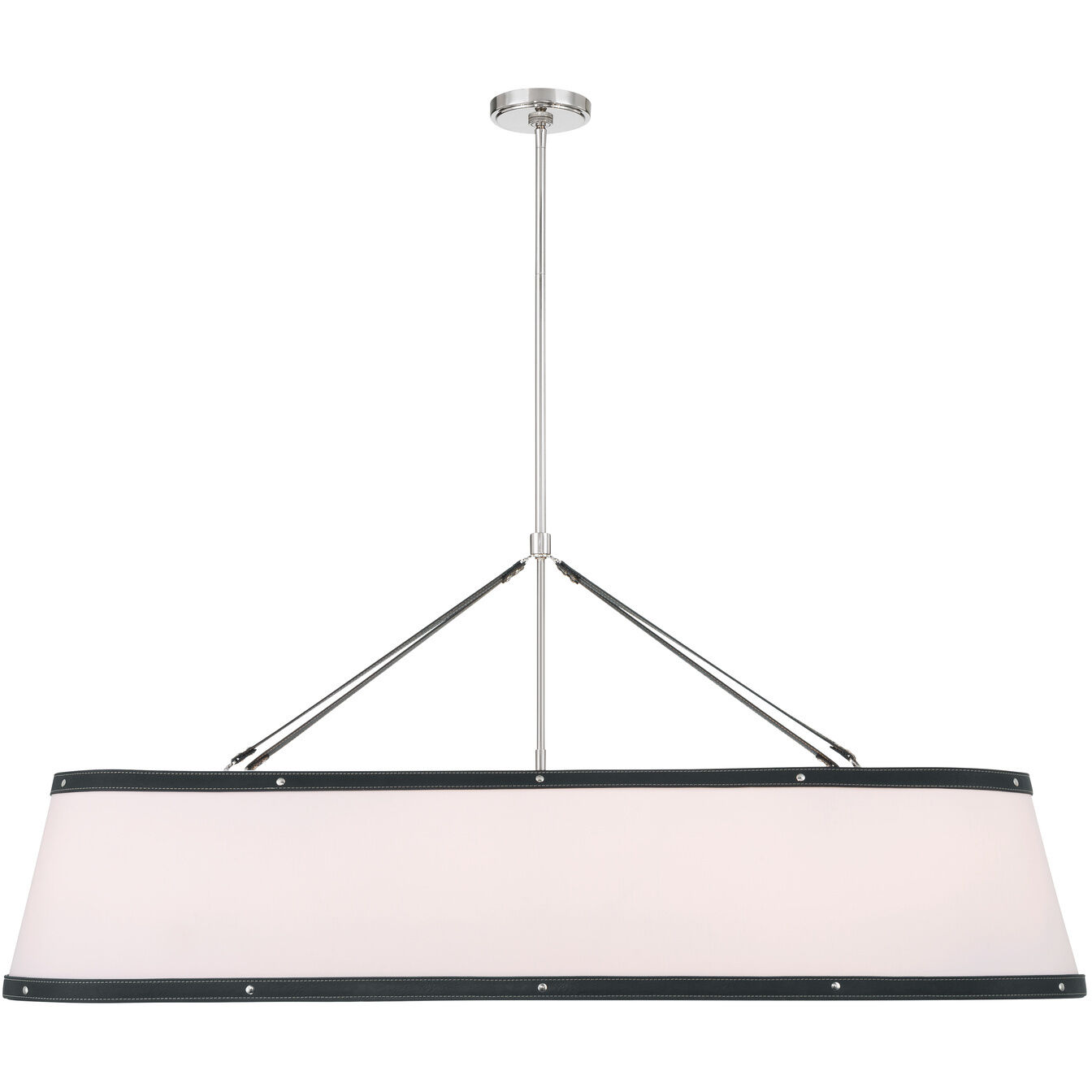 Callahan 6 Light 47.5 inch Polished Nickel Linear Chandelier Ceiling Light