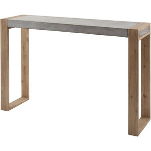 Paloma 51 X 14 inch Polished Concrete with Natural Console Table