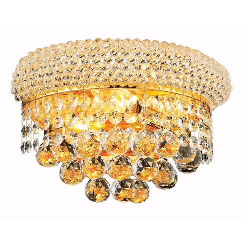 Primo 2 Light 12 inch Gold Wall Sconce Wall Light in Royal Cut