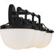 Meredith 4 Light 33 inch Matte Black Bathroom Vanity Light Wall Light