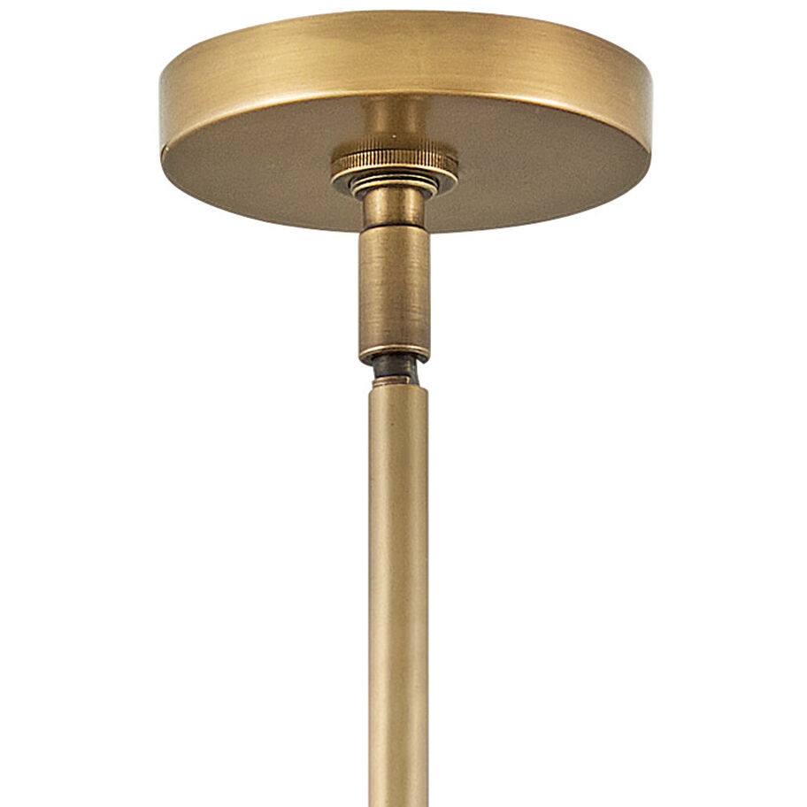 Archer 6 Light 26 inch Heritage Brass with Black Indoor Chandelier Ceiling Light