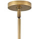 Archer 6 Light 26 inch Heritage Brass with Black Indoor Chandelier Ceiling Light