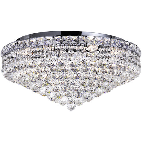 Luminous 12 Light 24 inch Chrome Flush Mount Ceiling Light