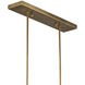 Countervail 6 Light 39.5 inch Antique Brass Chandelier Ceiling Light