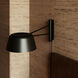 Ray 6.25 inch 9.00 watt Satin Black Wall Lamp Wall Light