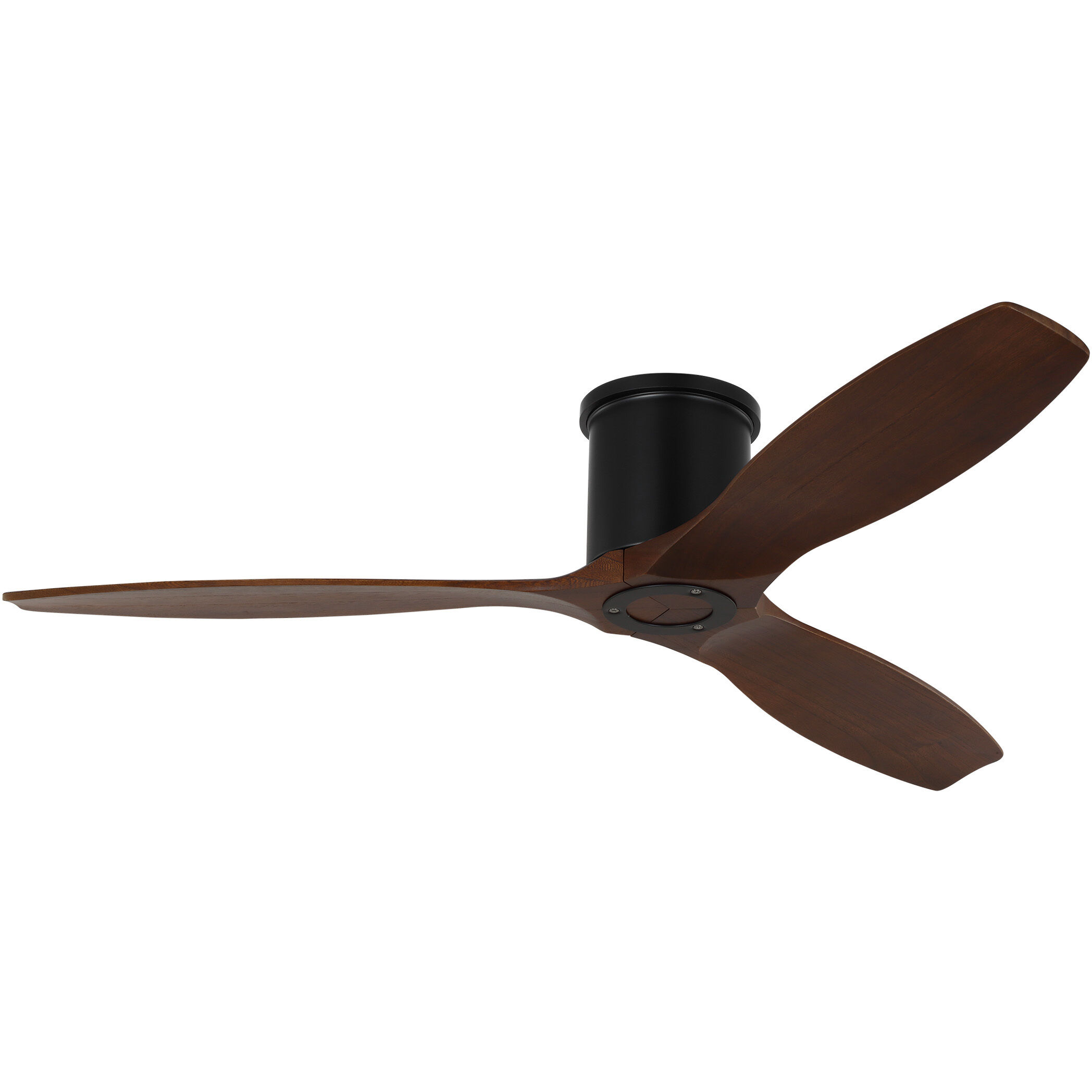 Collins 52 inch Midnight Black with Dark Walnut Blades Indoor/Outdoor Ceiling Fan