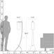 Stasis 58.5 inch 100 watt Dark Smoke Floor Lamp Portable Light