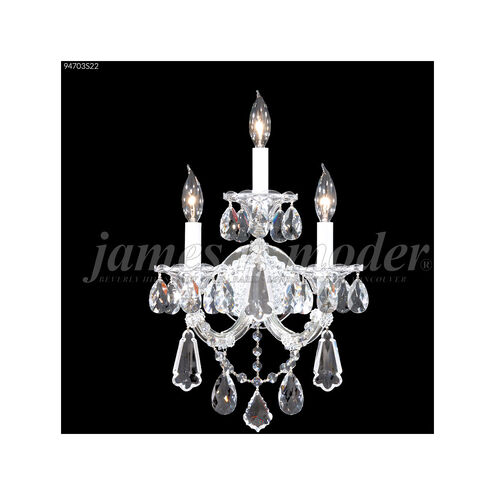 Maria Theresa Royal 3 Light 12 inch Silver Wall Sconce Wall Light, Royal